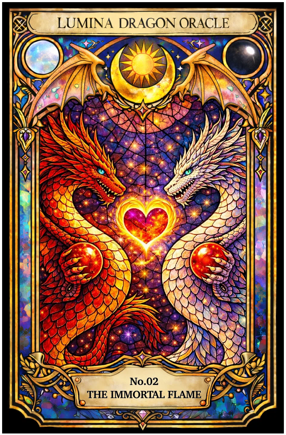 龍からのメッセージ｜No.02 THE IMMORTAL FLAME｜LUMINA DRAGON ORACLE｜LUMINA DRAGON ...
