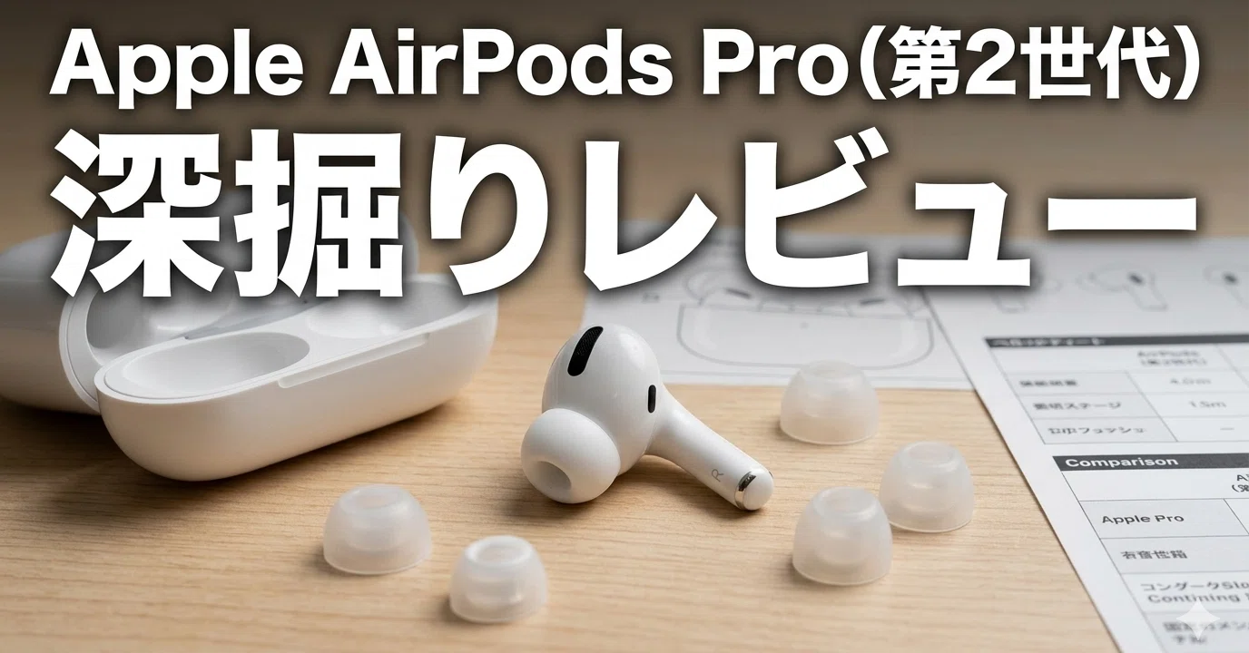 Apple AirPods Pro（第2世代）深掘りレビュー｜Pro 3登場後こそ見えて