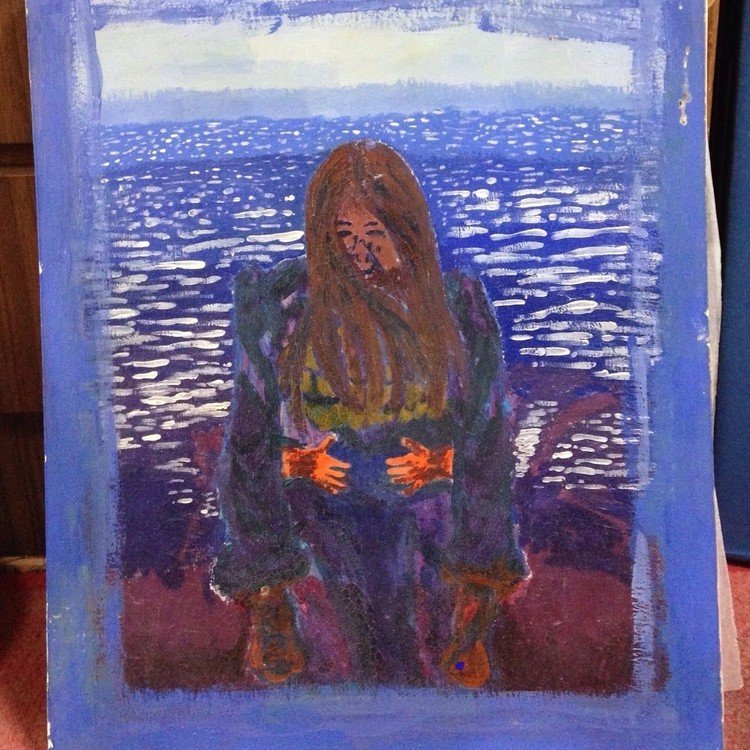 i found my old beginning practice paintings etc
from #AAU classes 
倉庫から古い習作が出てきた。アメリカの芸大のクラス

貞子
J horror ring 