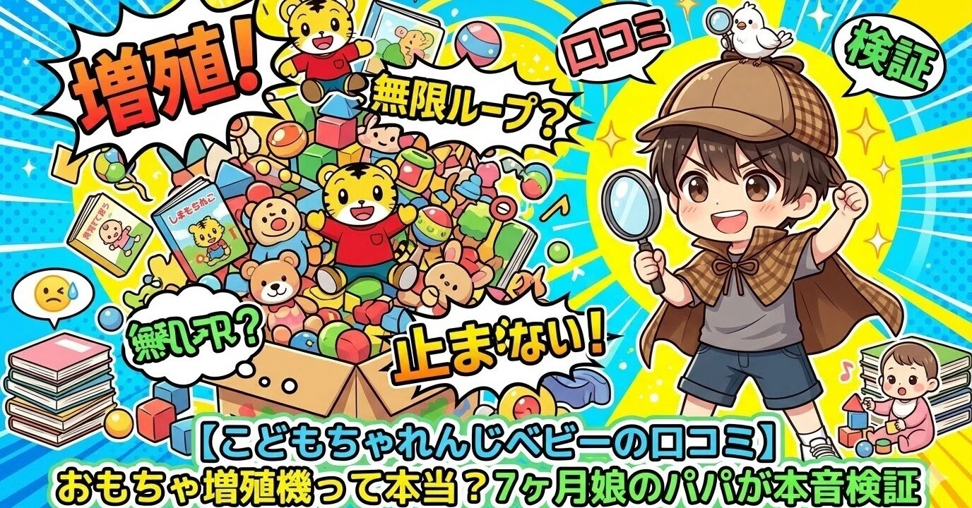 こどもちゃれんじベビーの口コミ】おもちゃ増殖機って本当？7ヶ月娘の