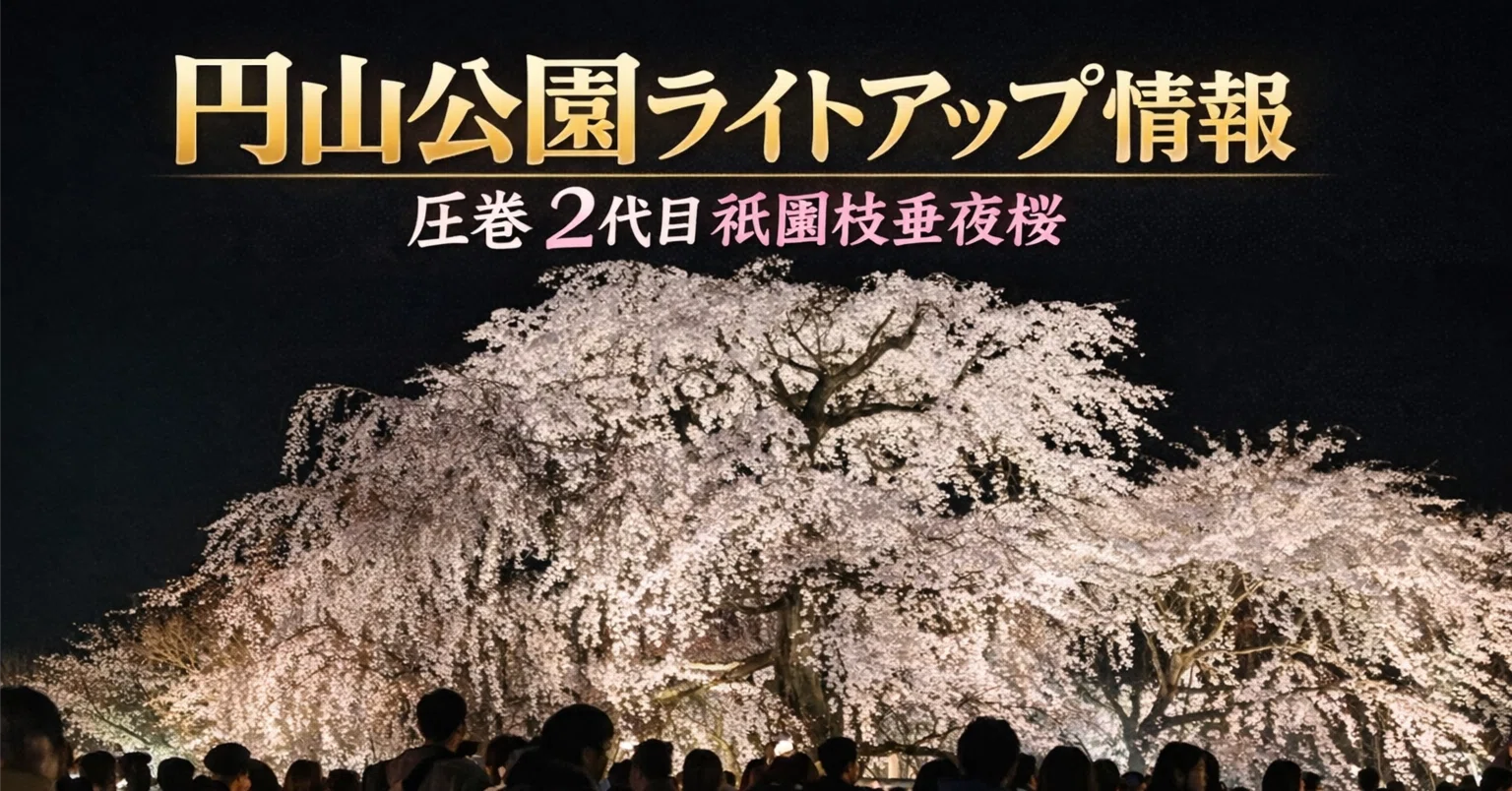 京都の夜桜まもなく】無料でこの絶景は反則。八坂神社から歩く円山公園