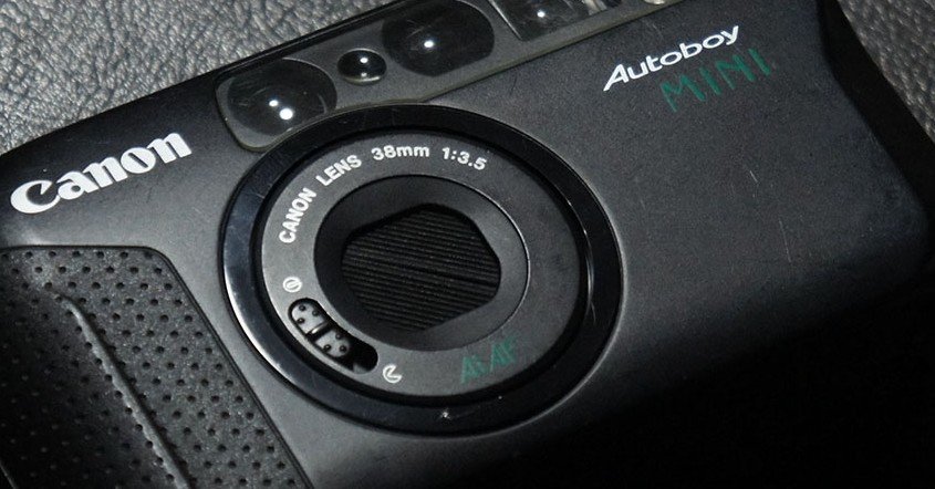 フィルムカメラ [B]Olympus mju [F]Canon Autoboy MINI T 作例レビュー】Canon Autoboy MINI T｜キャノンのフィルムカメラ