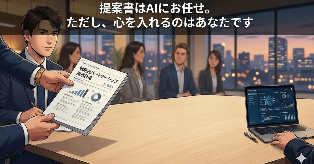AIが作った提案書のまま出したら負けてた。