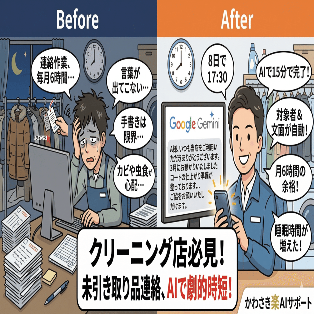クリーニング店の悩みの種。ラックを占領する「ずっと取りに来ない服