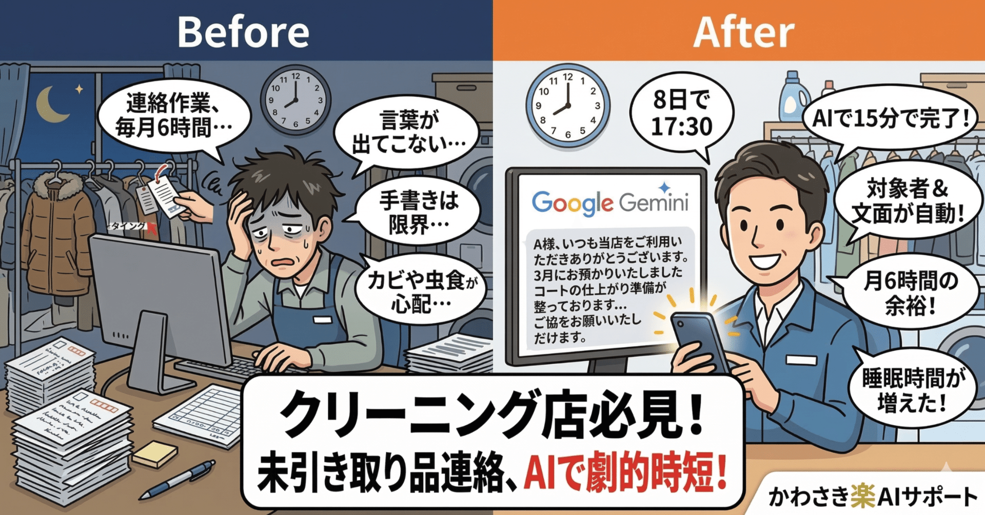 クリーニング店の悩みの種。ラックを占領する「ずっと取りに来ない服 クリーニング店の悩みの種。ラックを占領する「ずっと取りに来ない服