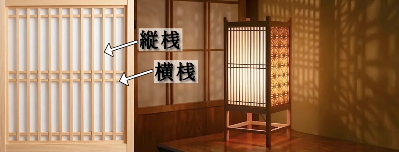 格子の種類「行灯に灯影する」新しい和モダンな組み方をご紹介！｜灯り