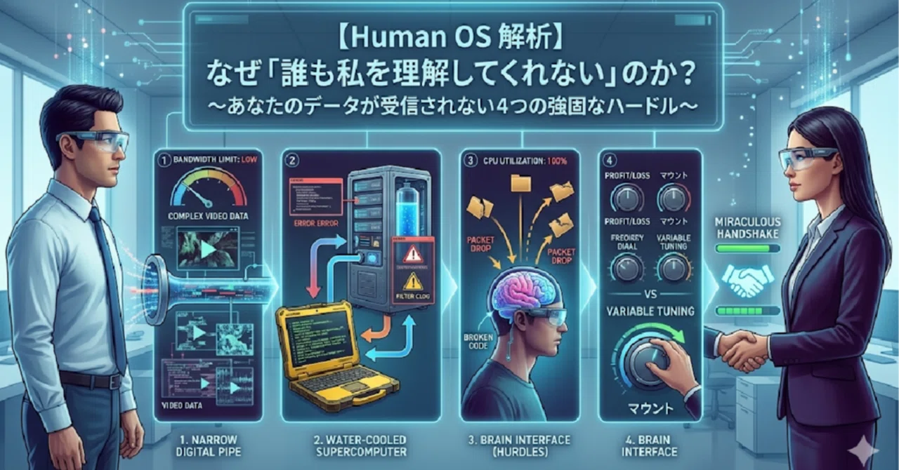 【Human OS 解析】なぜ「誰も私を理解してくれない」のか？ 〜あなたのデータが受信されない4つの強固なハードル〜｜ Life ...