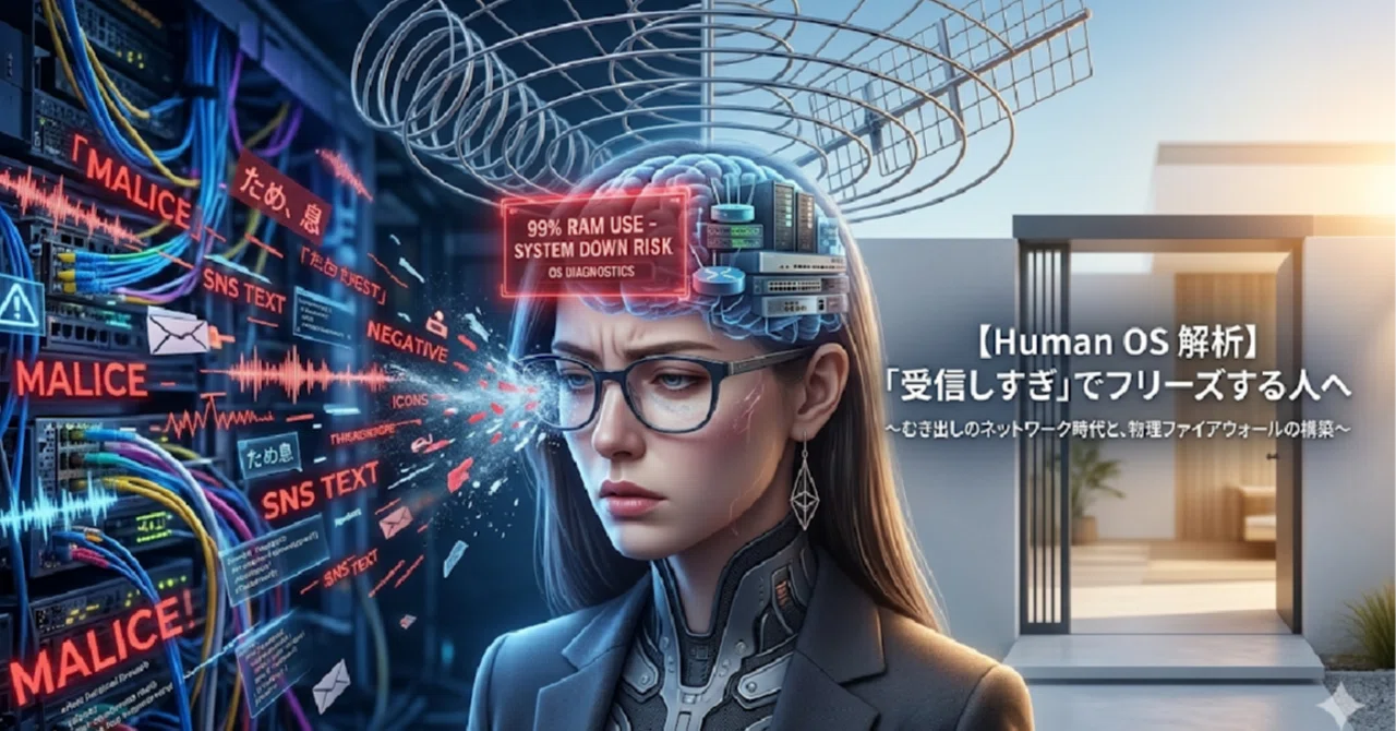 【Human OS 解析】「受信しすぎ」でフリーズする人へ 〜むき出しのネットワーク時代と、物理ファイアウォールの構築〜｜ Life ...