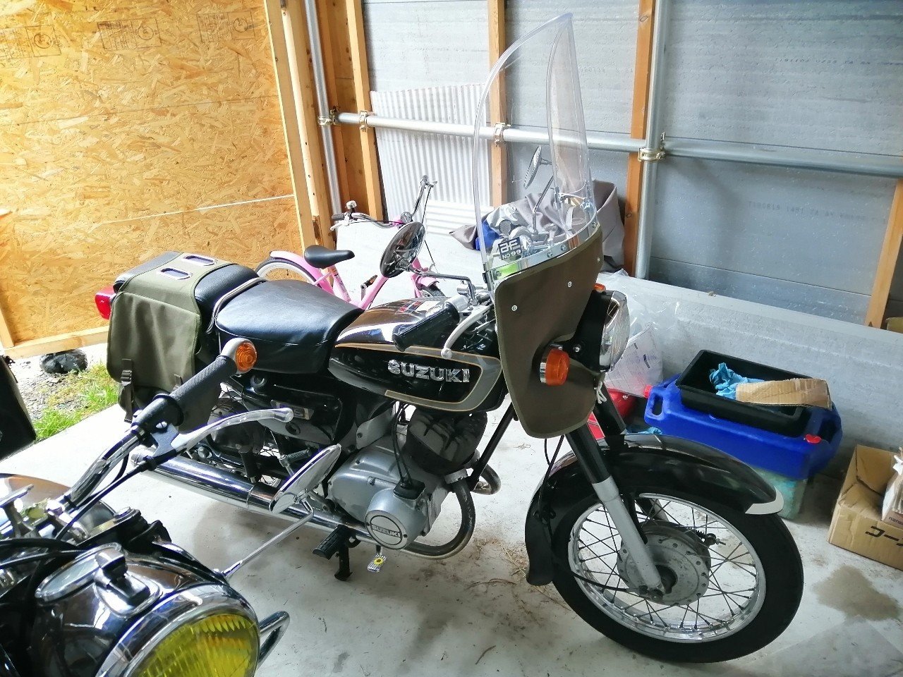 SUZUKI k125 コレダフットガード レッグ風防カウル 良好（コレダ