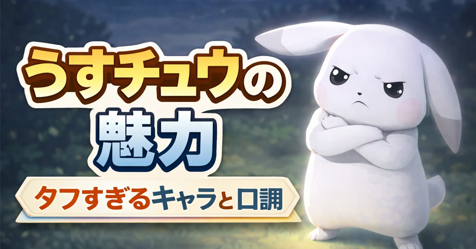 ✨【ぽこあポケモン】うすチュウのキャラが印象的 見た目とギャップ