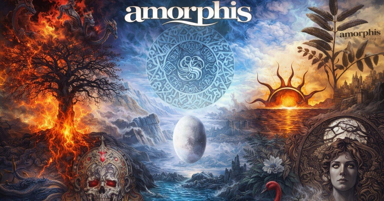 アモルフィス　2nd デスメタル Amorphis🇫🇮【全27作レビュー】：無定形の進化——デスメタルから神話的