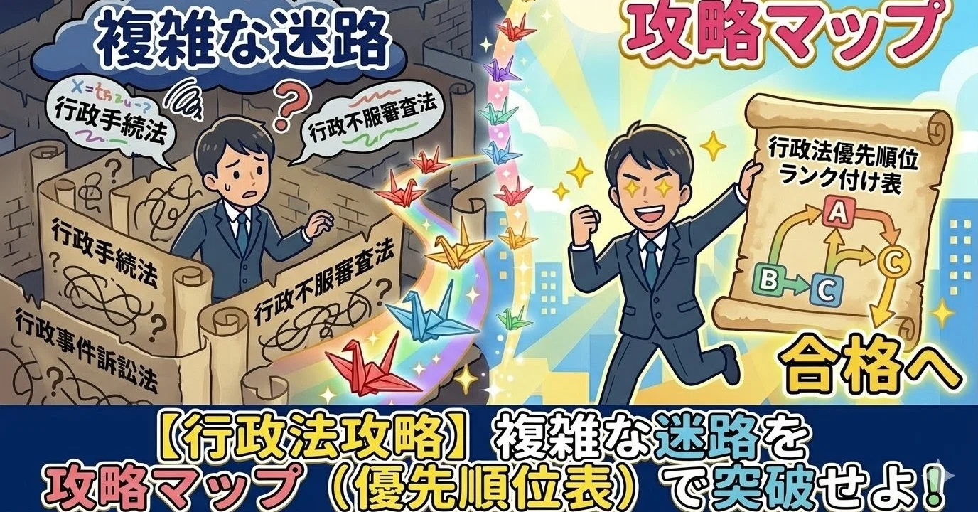 行政法攻略】配点の4割を支配せよ！180点超えをものにする「優先順位