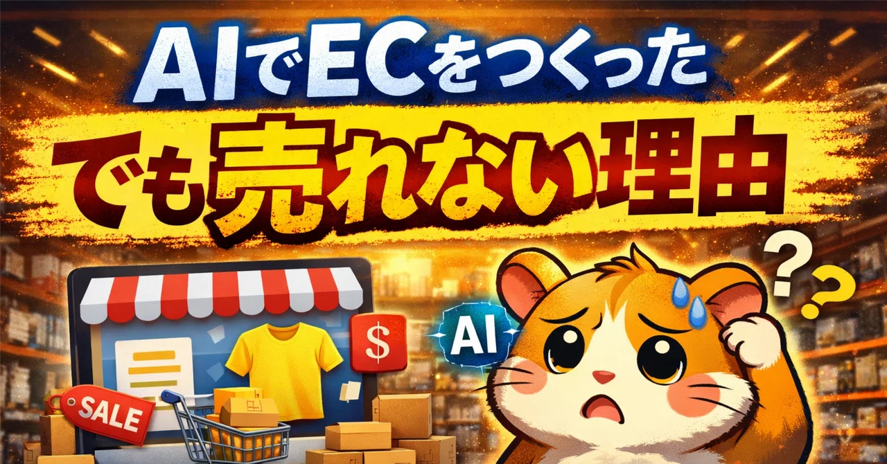 I tried making EC products with AI, but the reason they didn't sell was ...