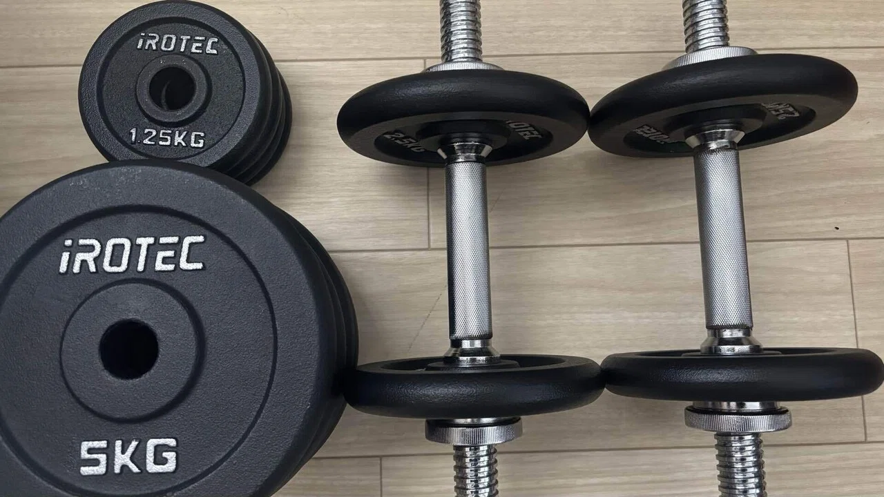 可変式ダンベル 40kg 2個セット 鉄アレイ アジャスタブルダンベル 筋