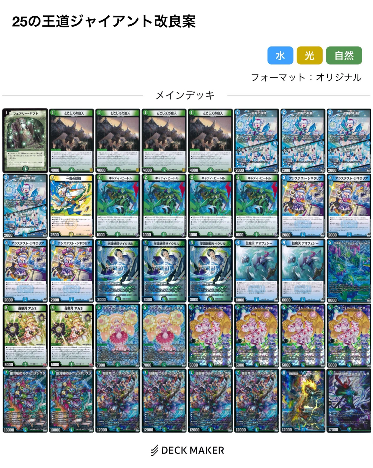 ジャイアントデッキ ドキドキつよいデッキ25の王道」ジャイアント改良案｜灰影