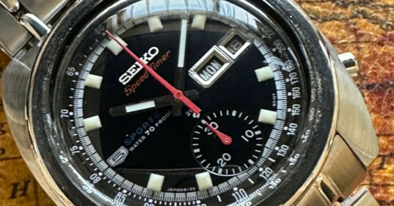 12.SEIKO Speedtimer 6139-6010 ブルースリー｜☆アンティーク時計