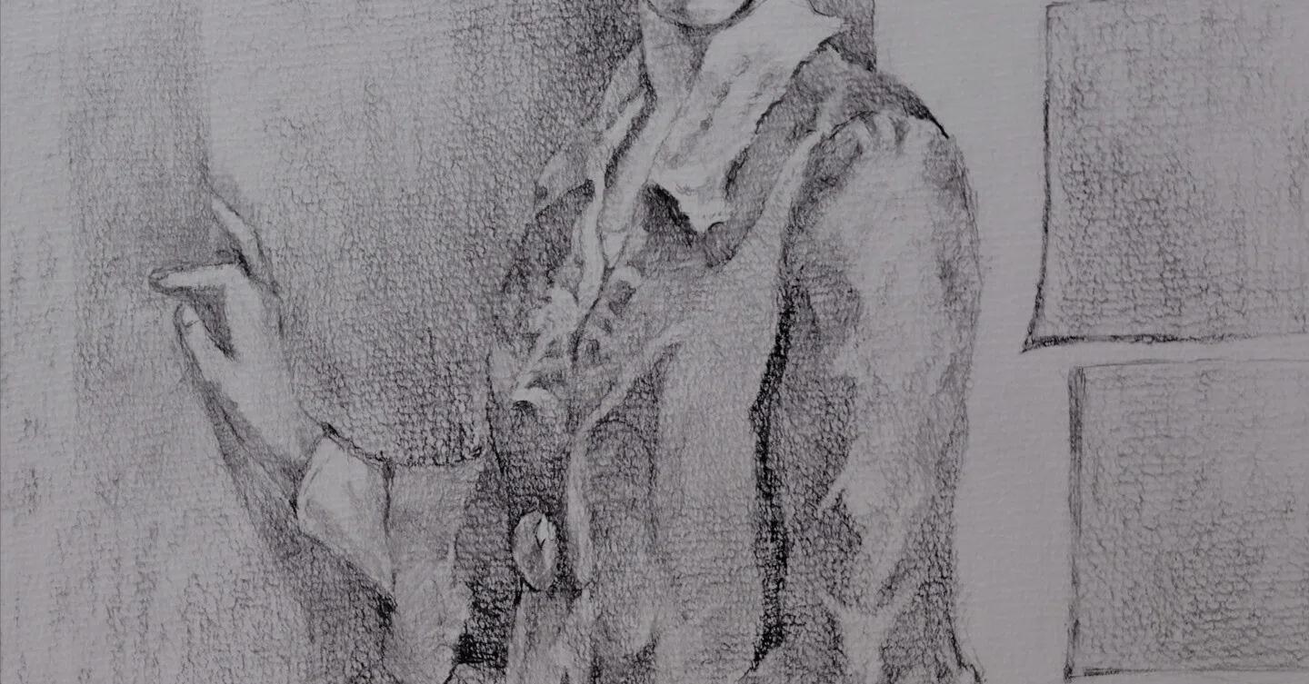 鉛筆で模写 小磯 良平：人物画｜ぎんなん