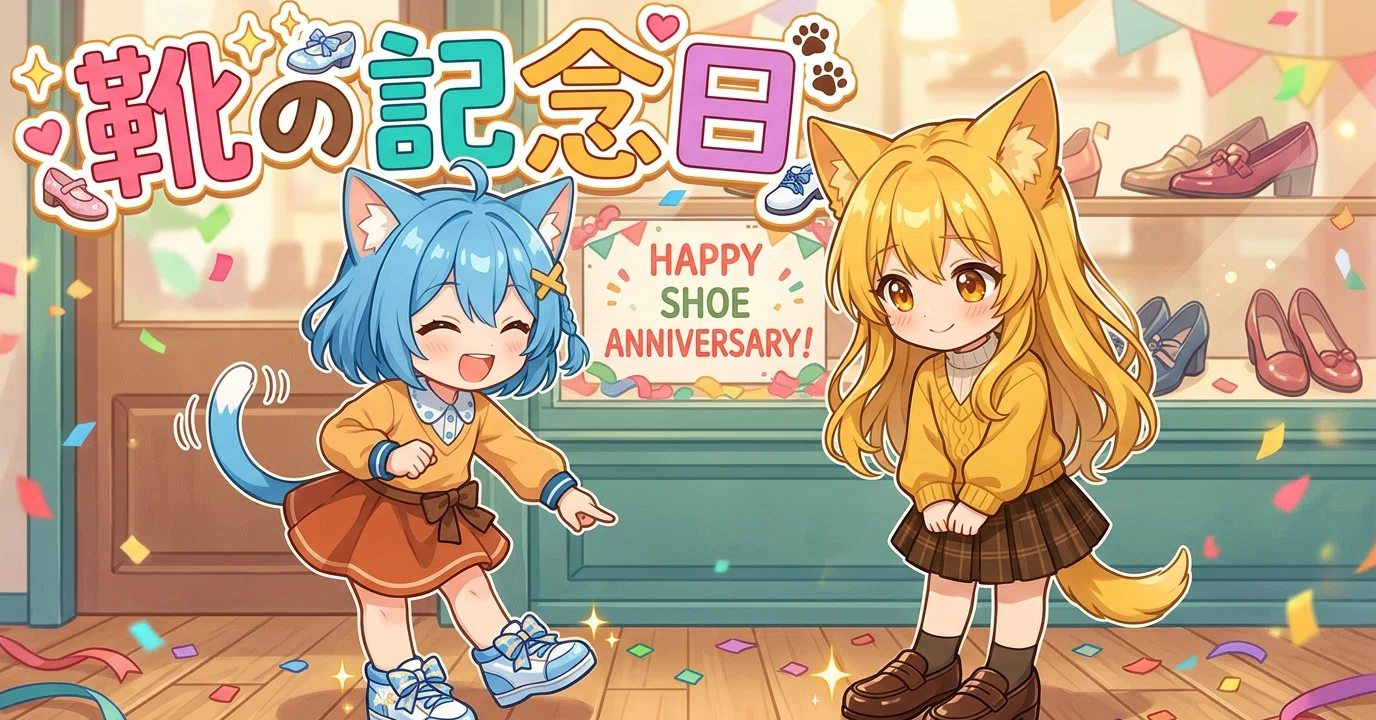 おはよう朝の“今日はなんの日”？ #185 靴の記念日｜めいのは✨️AIと