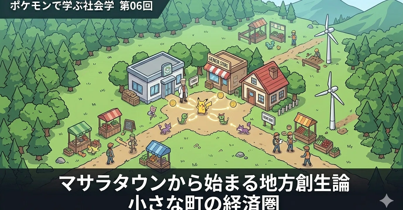 ポケモンで学ぶ社会学 #6│マサラタウンから始まる地方創生論｜もも農家