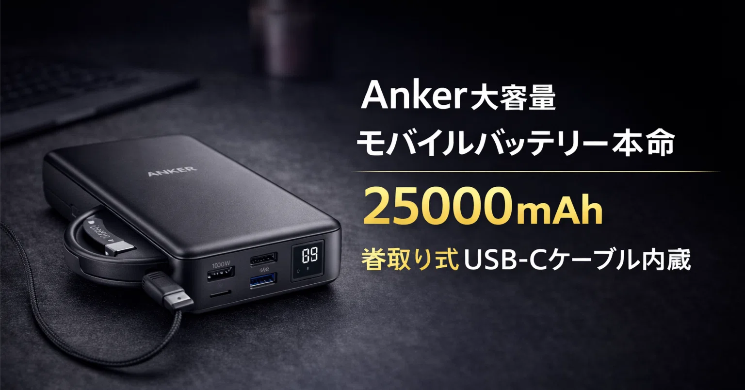 Anker大容量モバイルバッテリーの本命｜RYOTA｜ガジェット大好き元理学
