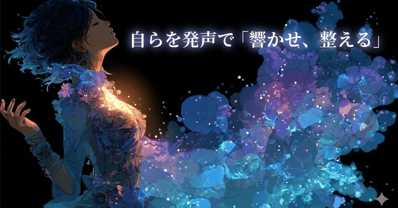 自らを発声で「響かせ、整える