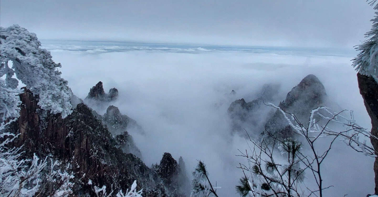 中国 安徽省 2月の黄山が美しすぎた件！！🏔｜wine