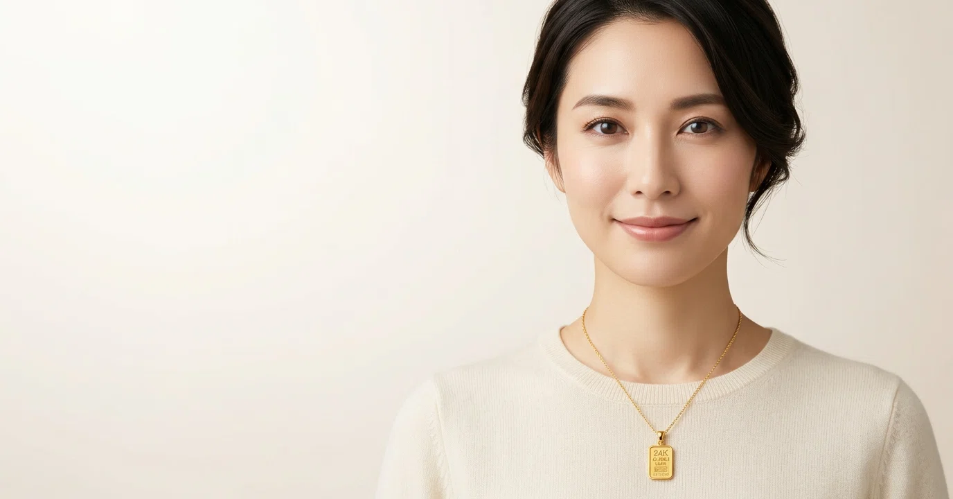 美品　スシムナーペンダントトップS 首元に資産を纏う」という新発想――純金24金LBMA刻印入りペンダント