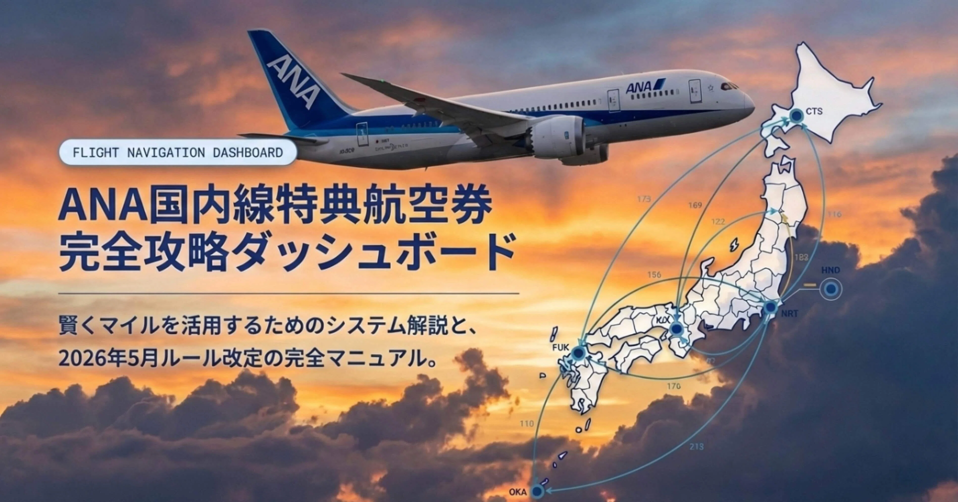 知らないと損！ANA国内線特典航空券のルール完全ガイド（2026年改定 