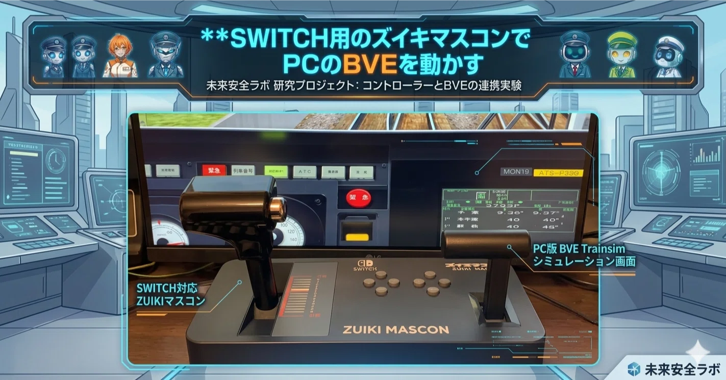 実践】優秀な「ズイキマスコン」をPCで使う方法：BVE Trainsim×Python