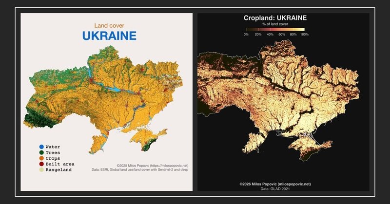 【地図分析】なぜ大国は「天然の要塞」がない国を欲しがるのか? 農地地図が示す、奇跡の黒土と「黄金の大地」の宿命