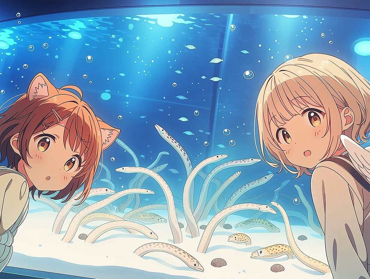水のきらめきに惹かれて、水槽の前で創作はもっと自由になる