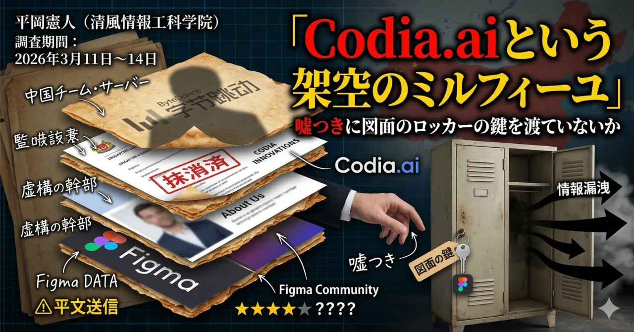Codia Fit 【0:使用不可】Codia.aiという架空のミルフィーユ — 嘘つきに図面のロッカーの鍵を渡していないか|平岡憲人(ノーリー)