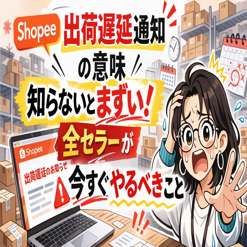 Shopee「出荷遅延通知」の意味 | 知らないとまずい、全セラーが今すぐ