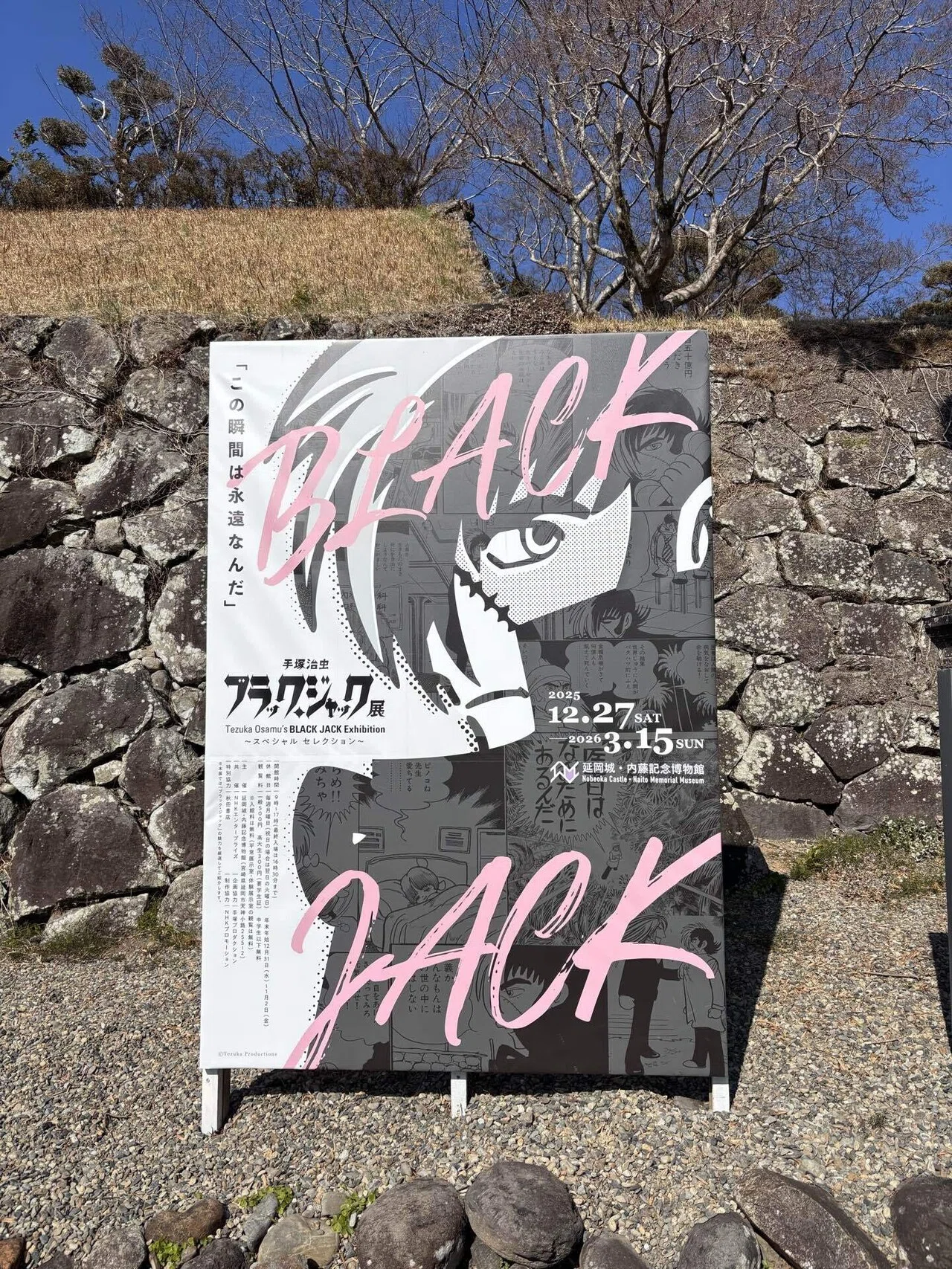 I went to the 'Black Jack Exhibition' in Nobeoka—I stopped in my