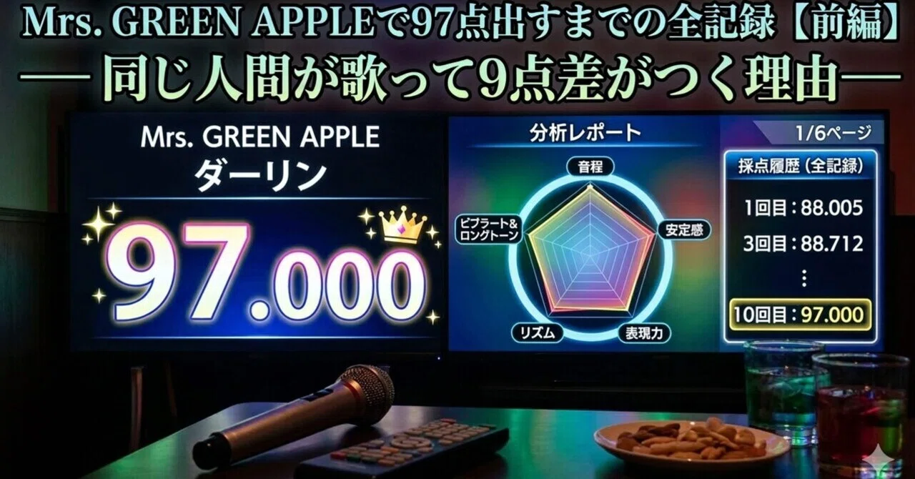 Mrs. GREEN APPLEで97点出すまでの全記録【前編】— 同じ人間が歌って9