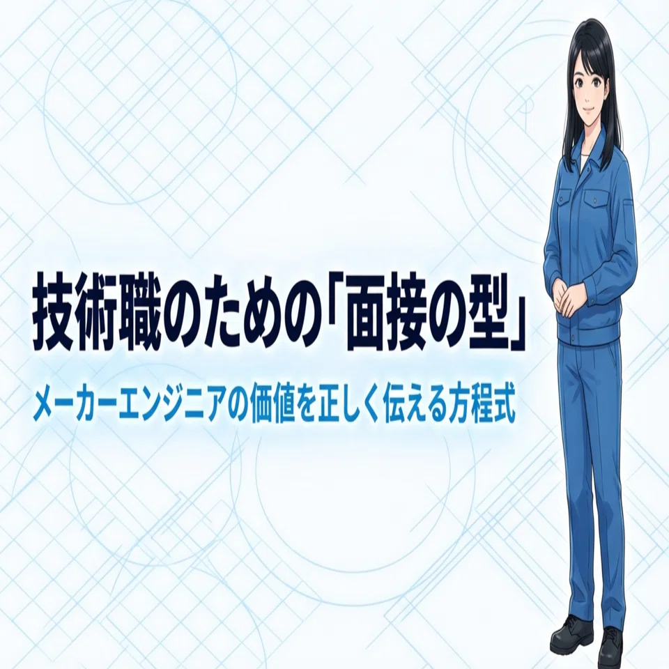 メーカー技術職が面接で落ちる理由と、通過する人の答え方の型