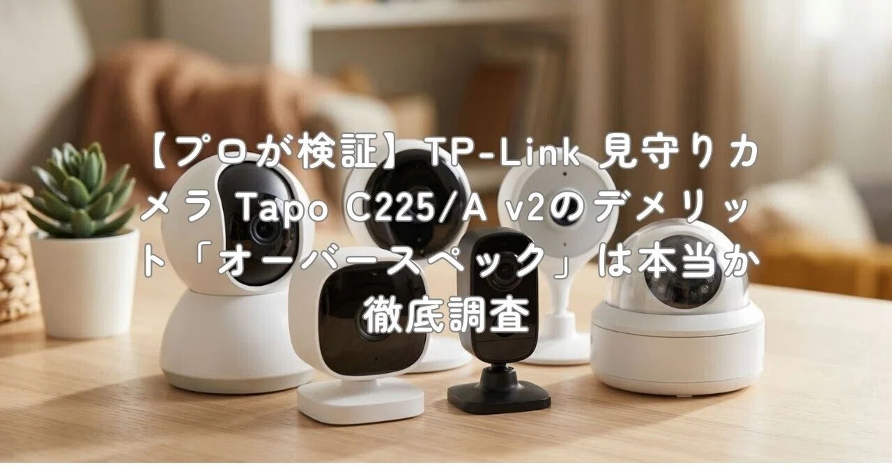 プロが検証】TP-Link 見守りカメラ Tapo C225/A v2のデメリット