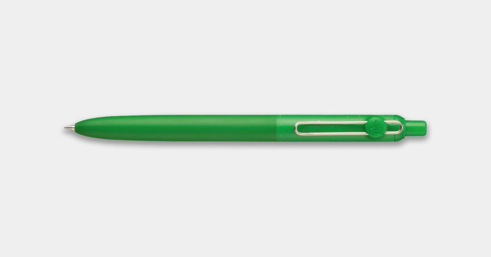 uniball ZENTO」の限定デザインはスタンダードモデルの緑色がキレイな