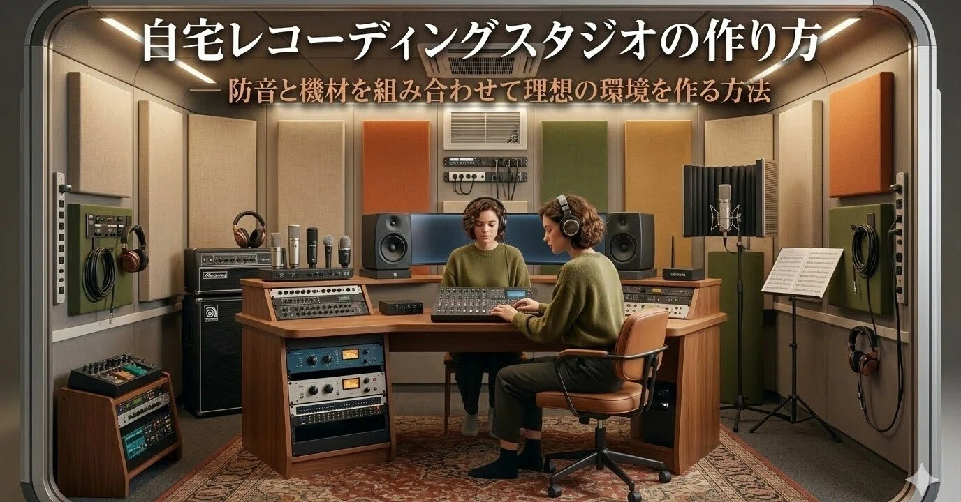 自宅レコーディングスタジオの作り方｜防音と機材を組み合わせて理想の 
