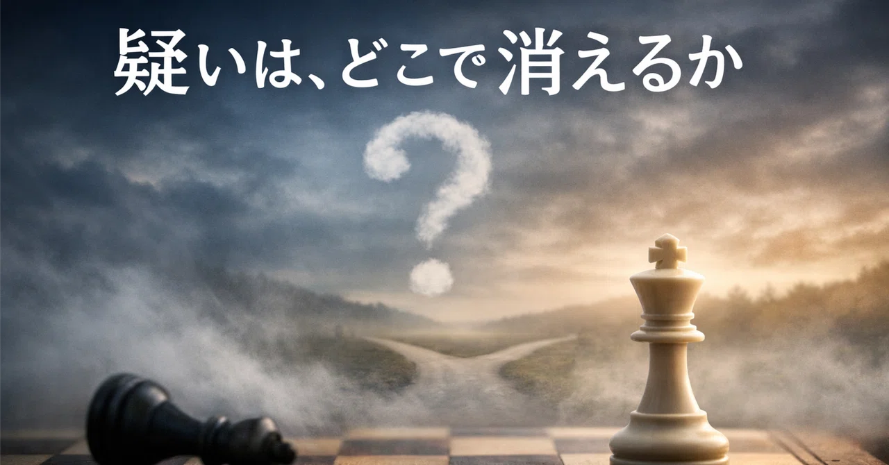 疑いは、どこで消えるか|STRUCTURE LOG