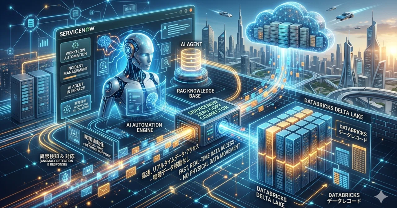 DatabricksにServiceNow AI Agentから読み取らせるRAGデータ環境を構築してZero Copy Connectors ...