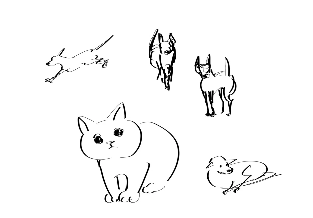 アクリル絵の具で愛猫かいてみたら思ってたんとなんかちがう。けどまあ