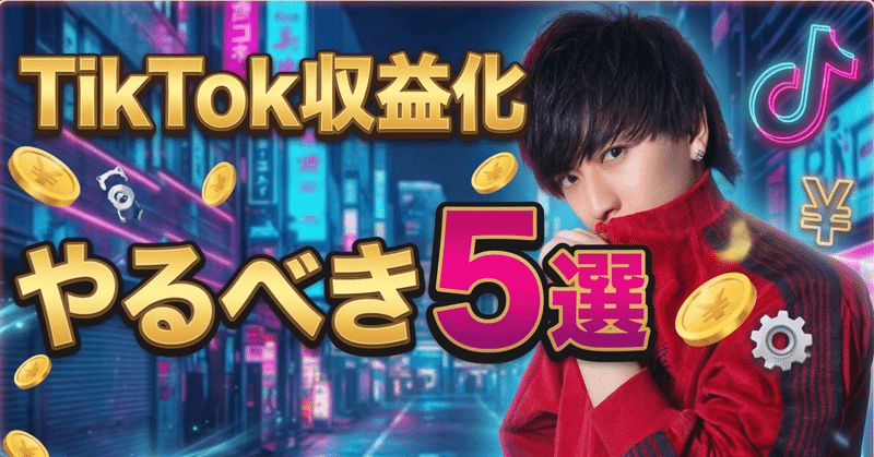 TikTokで収益化したいあなた！