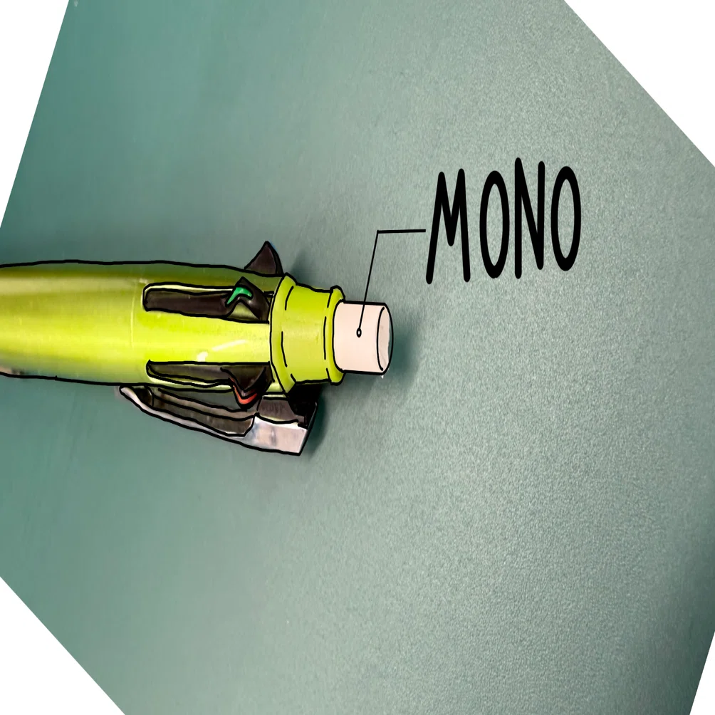 ジェットストリーム4＆1にMONO消しゴムを付ける｜鋼
