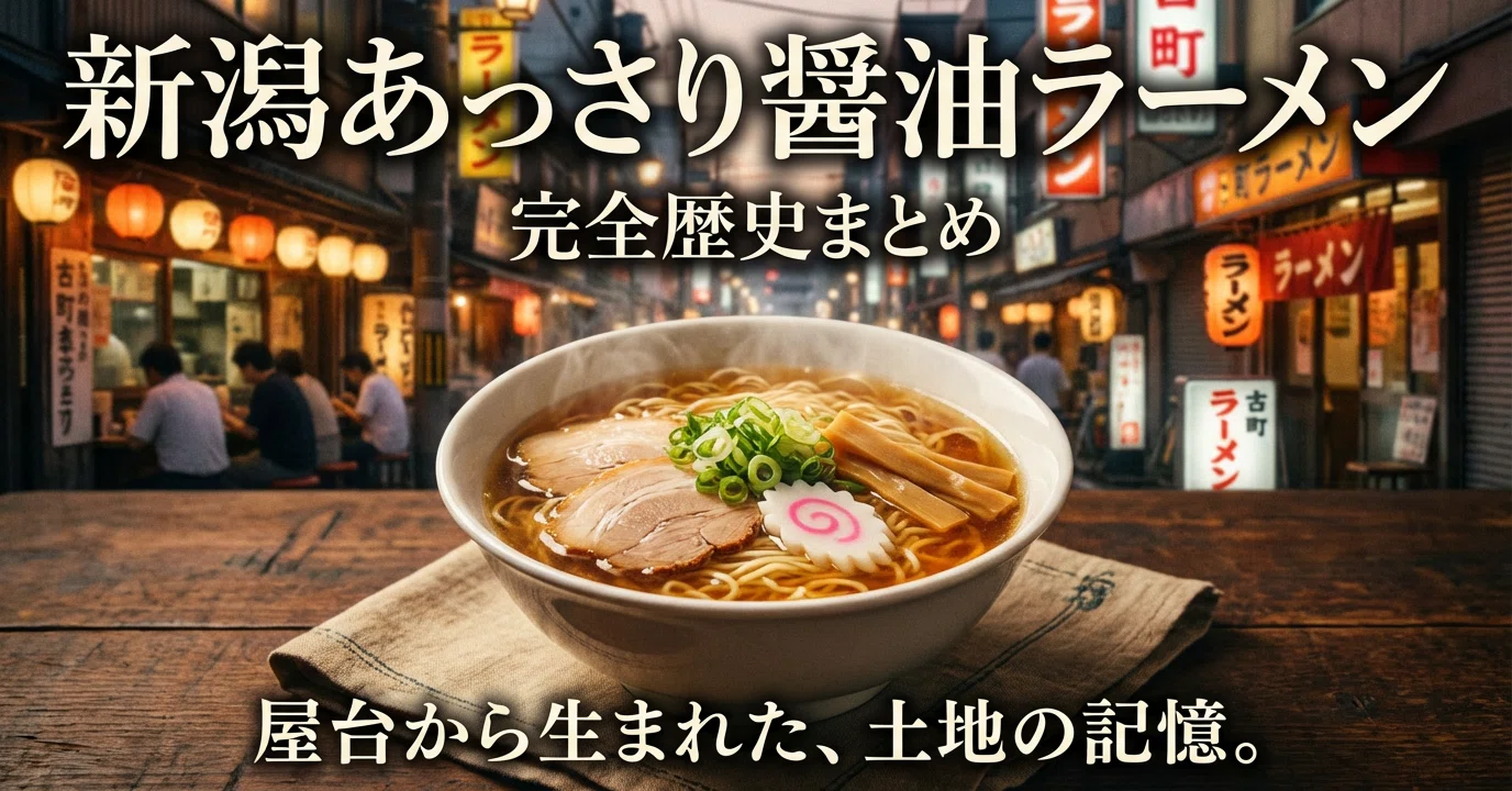 🍜 新潟あっさり醤油ラーメンの始まりとは｜支那そば万作