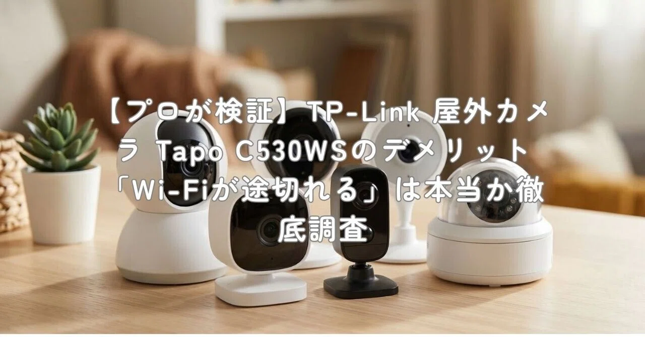 プロが検証】TP-Link 屋外カメラ Tapo C530WSのデメリット「Wi-Fiが