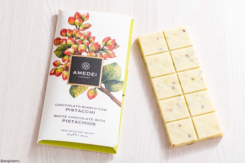 チョコレビュー アメディ ホワイトチョコレート ピスタチオ 仰かおる Note チョコレビュー アメディ ホワイトチョコレート ピスタチオ 仰かおる Note