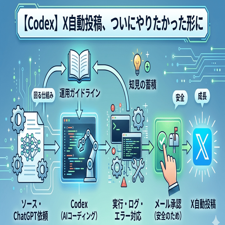 Codex】X自動投稿が、ついにやりたかった形に｜エニーの世界｜公式
