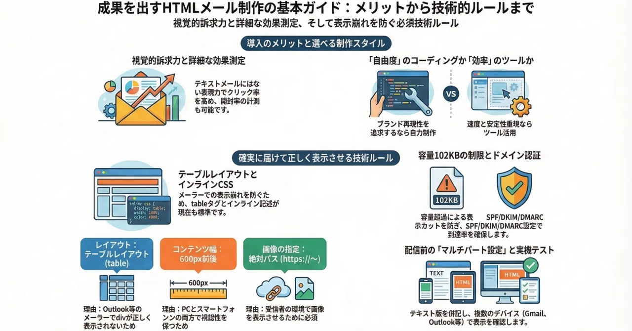 HTMLメールの作り方|基礎から実践まで、コーディングとツール活用を徹底解説|未来共創コミュニティ