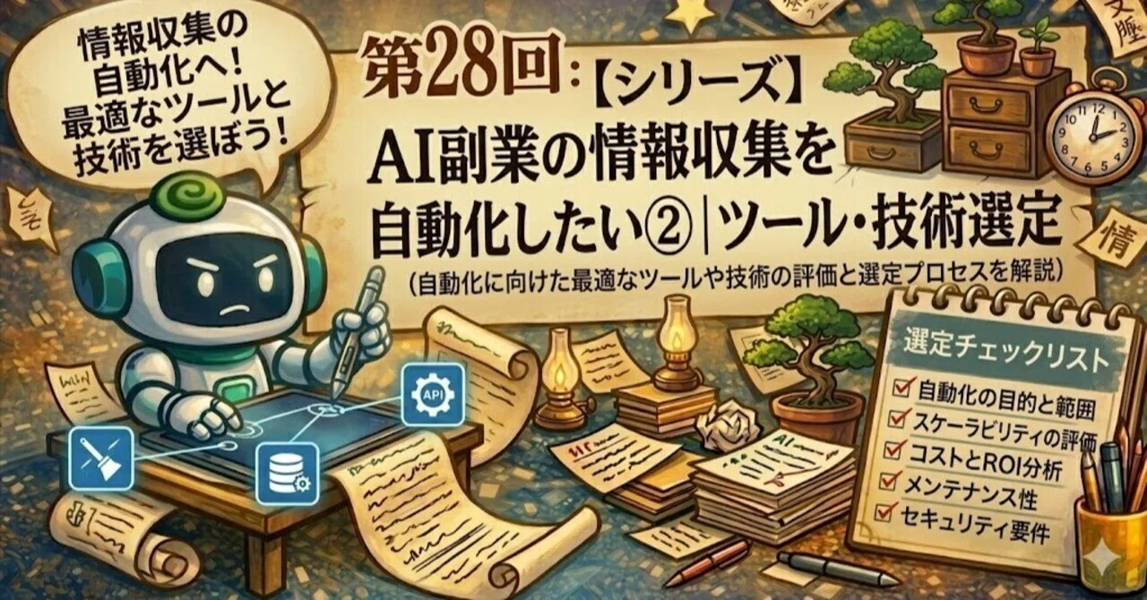 No. 28: [Series] Automating Information Gathering for AI Side